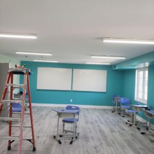 office and classroom lighting installation by Shine Lighting in Richmond Hill